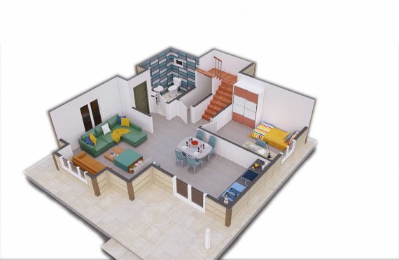 138 m2 Duplex Prefabricated House