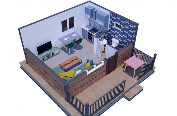 28 m2 Prefabricated House Model