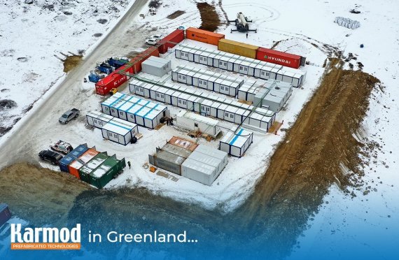 Karmod Produced Greenland's First Gold Mine Construction Site Structures
