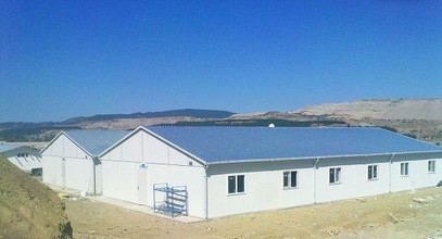 Prefabricated workers camp for Tuncbilek thermal power plant worksite from Karmod