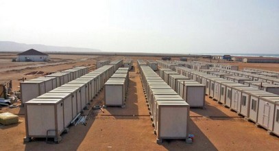 We set up construction sites for gold mine workers in Guinea