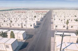 Container housing project for Syrian refugees
