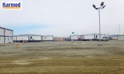 work site container buildings